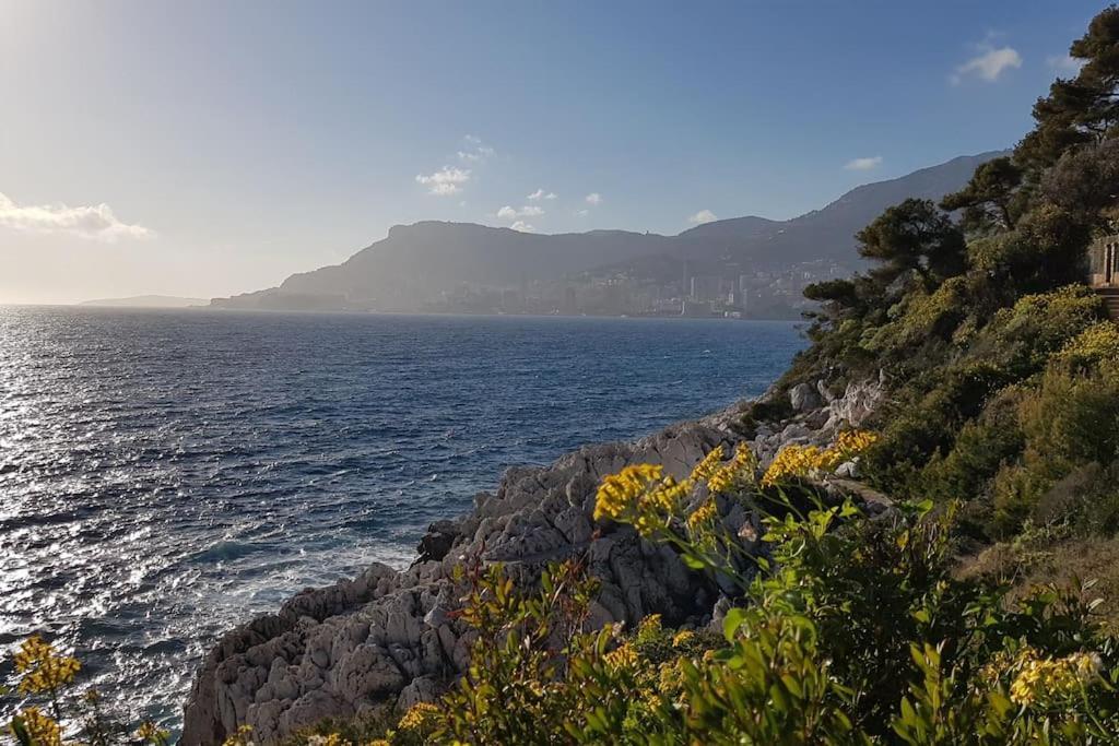 Appartement Bord De Mer Avec Garage Menton Exterior foto